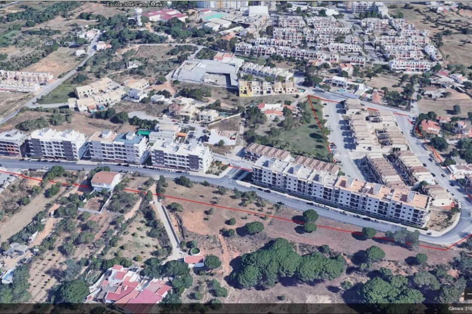 arruamento zona alta olhao