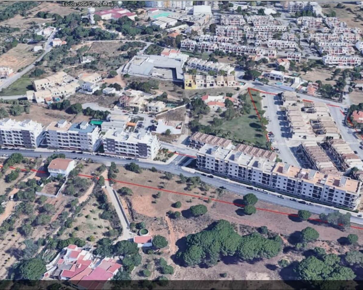 arruamento zona alta olhao