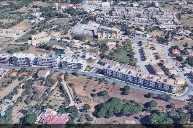 arruamento zona alta olhao