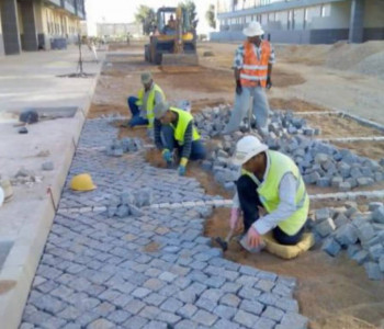 aplicação de calçada