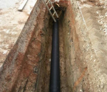 esgotos em tubagem corrugada