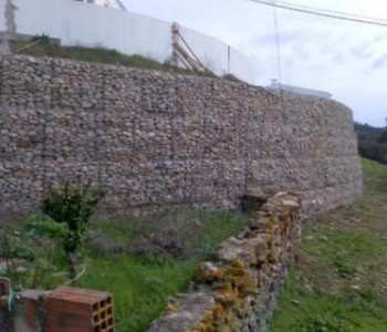 muros de gabiões