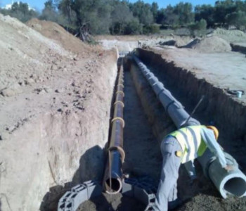 tubagem de esgotos em manilhas de grês